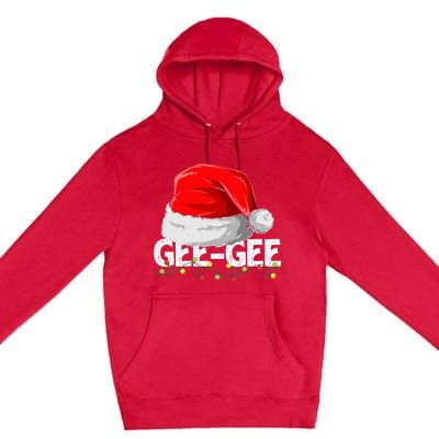 Geegee Santa Christmas Family Matching Pajamas Mama Xmas Great Gift Premium Pullover Hoodie