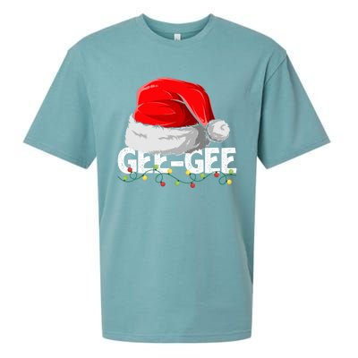 Geegee Santa Christmas Family Matching Pajamas Mama Xmas Great Gift Sueded Cloud Jersey T-Shirt