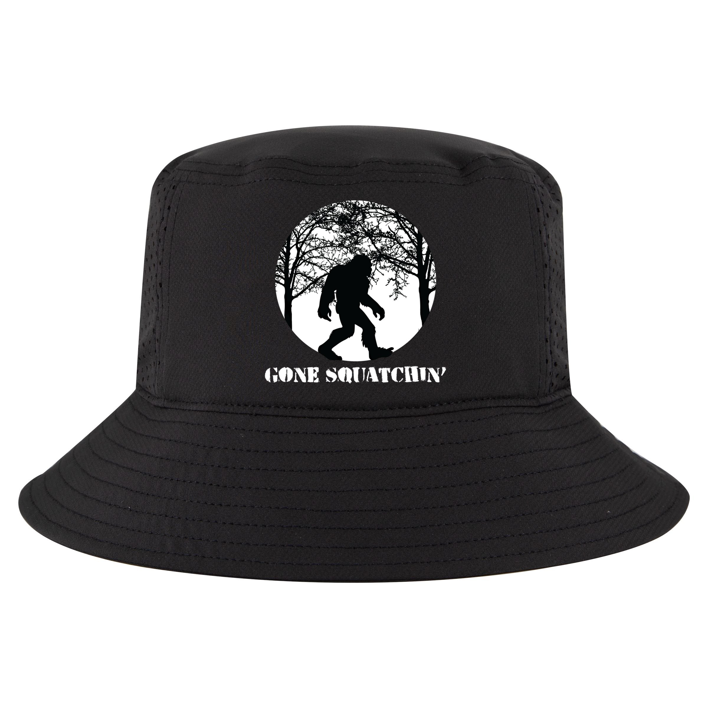 Gone Squatchin Cryptid Sasquatch Bigfoot Hunter Great Gift Cool Comfort Performance Bucket Hat