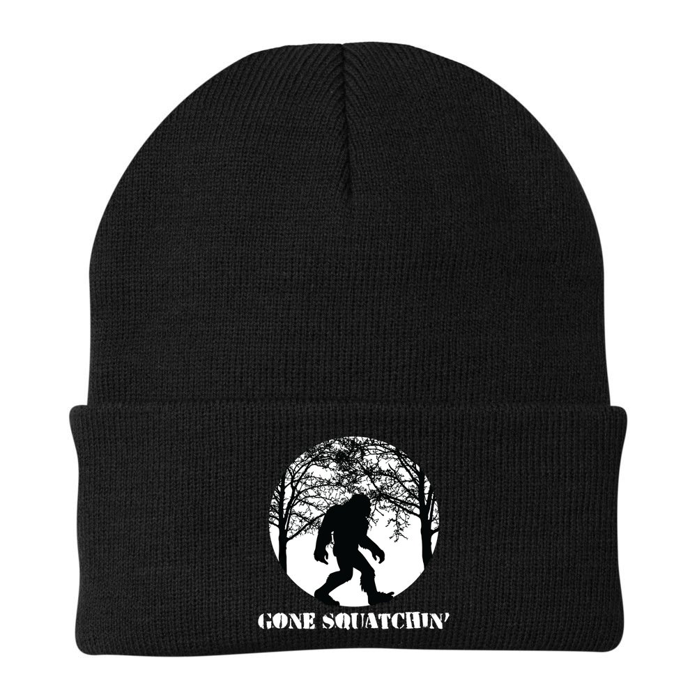 Gone Squatchin Cryptid Sasquatch Bigfoot Hunter Great Gift Beanie