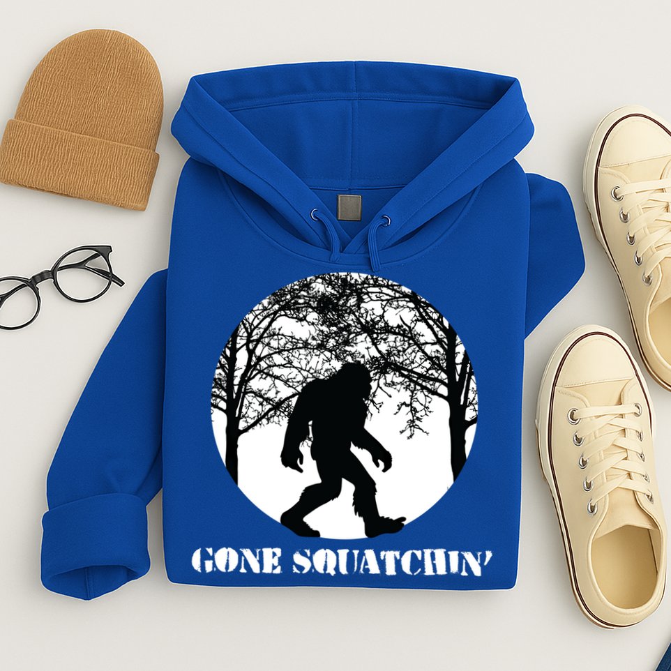 Gone Squatchin Cryptid Sasquatch Bigfoot Hunter Great Gift Hoodie