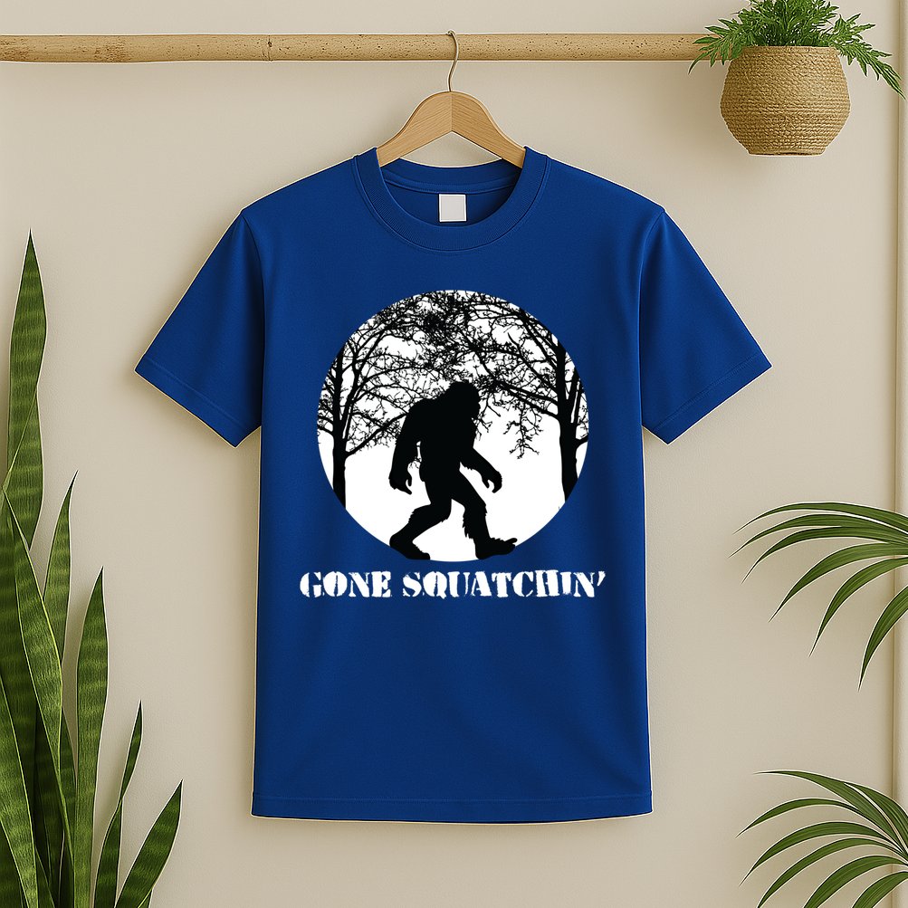 Gone Squatchin Cryptid Sasquatch Bigfoot Hunter Great Gift T-Shirt