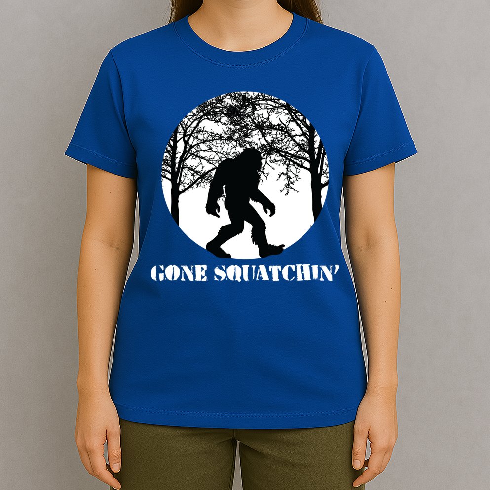 Gone Squatchin Cryptid Sasquatch Bigfoot Hunter Great Gift T-Shirt