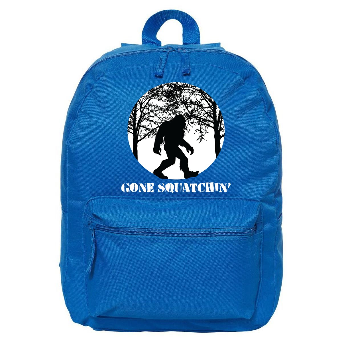 Gone Squatchin Cryptid Sasquatch Bigfoot Hunter Great Gift 16 in Basic Backpack
