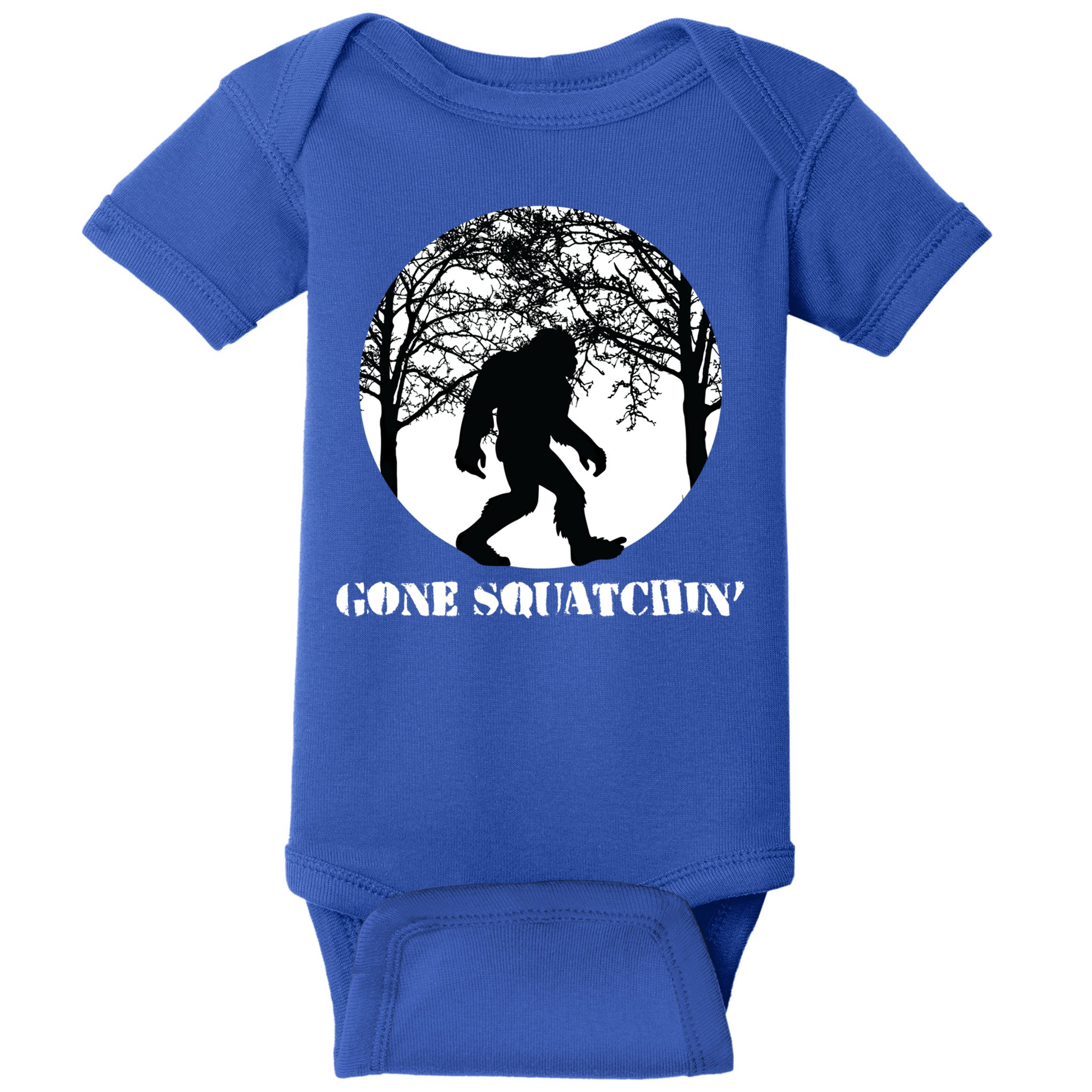 Gone Squatchin Cryptid Sasquatch Bigfoot Hunter Great Gift Baby Bodysuit