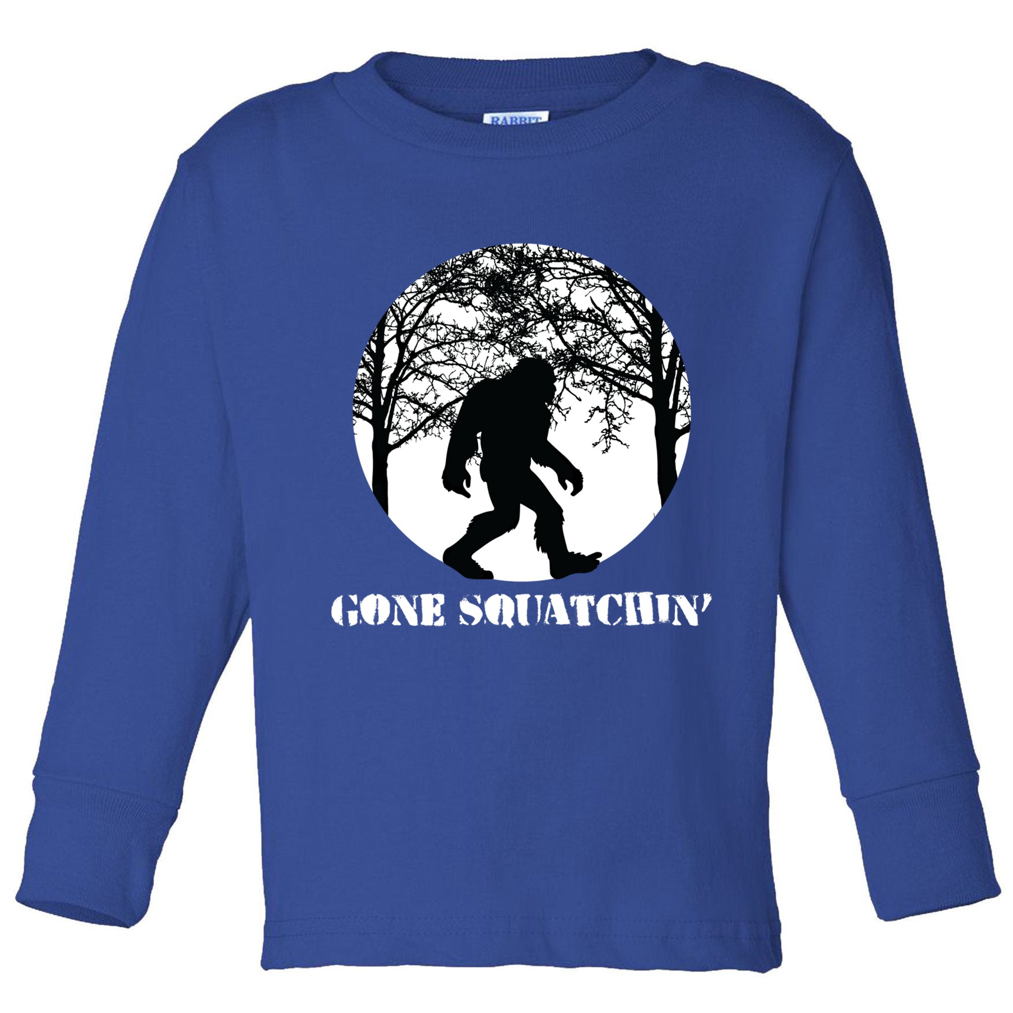 Gone Squatchin Cryptid Sasquatch Bigfoot Hunter Great Gift Toddler Long Sleeve Shirt