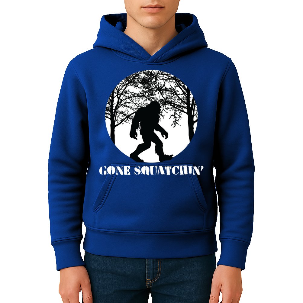 Gone Squatchin Cryptid Sasquatch Bigfoot Hunter Great Gift Kids Hoodie