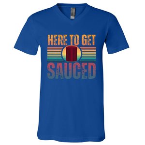 getting sauced cranberry getting sauced cranberry jelly  V-Neck T-Shirt