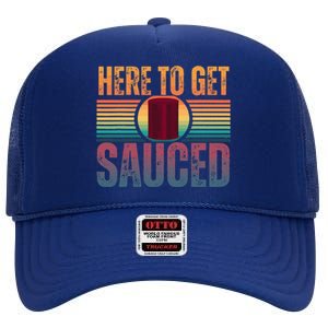 getting sauced cranberry getting sauced cranberry jelly  High Crown Mesh Back Trucker Hat