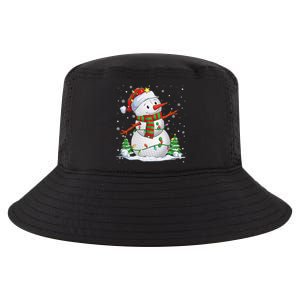 Golf Snowman Christmas Pajama Sport Ball Funny Golf Club Cool Comfort Performance Bucket Hat