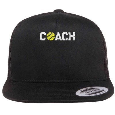 Gifts Softball Coaches Appreciation Softball Coach Flat Bill Trucker Hat
