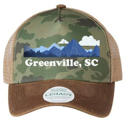 Greenville South Carolina Blue Ridge Mountains Legacy Tie Dye Trucker Hat