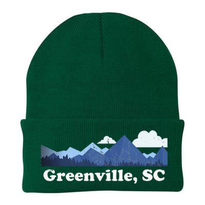 Greenville South Carolina Blue Ridge Mountains Knit Cap Winter Beanie