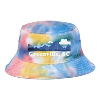 Greenville South Carolina Blue Ridge Mountains Tie Dye Newport Bucket Hat