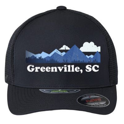 Greenville South Carolina Blue Ridge Mountains Flexfit Unipanel Trucker Cap