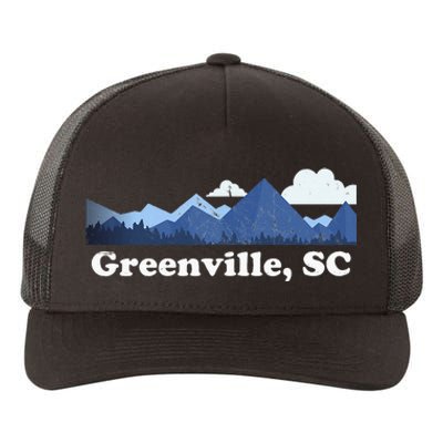 Greenville South Carolina Blue Ridge Mountains Yupoong Adult 5-Panel Trucker Hat