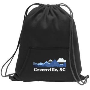 Greenville South Carolina Blue Ridge Mountains Sweatshirt Cinch Pack Bag