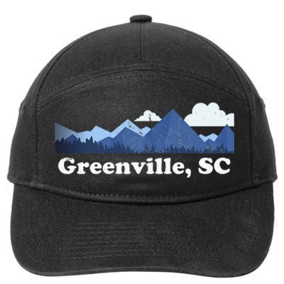 Greenville South Carolina Blue Ridge Mountains 7-Panel Snapback Hat