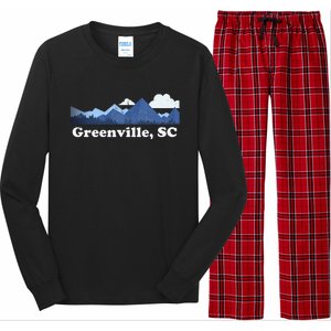 Greenville South Carolina Blue Ridge Mountains Long Sleeve Pajama Set