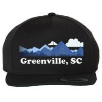 Greenville South Carolina Blue Ridge Mountains Wool Snapback Cap