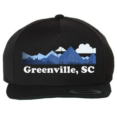 Greenville South Carolina Blue Ridge Mountains Wool Snapback Cap