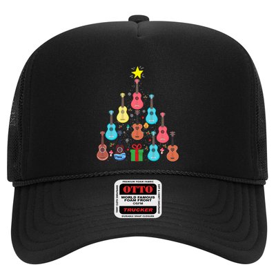 Guitars Snowball Christmas Tree Merry Xmas Boys Gift Trucker Hat