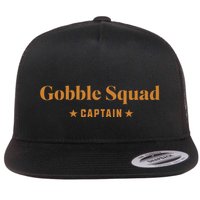 Gobble Squad Captain Gobble Gobble Gobble Flat Bill Trucker Hat