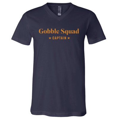 Gobble Squad Captain Gobble Gobble Gobble V-Neck T-Shirt