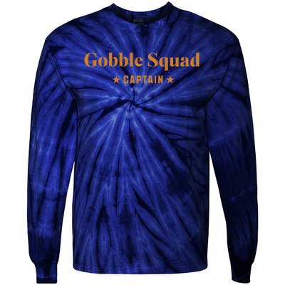 Gobble Squad Captain Gobble Gobble Gobble Tie-Dye Long Sleeve Shirt