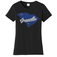 Greenville South Carolina SC Map Women's T-Shirt