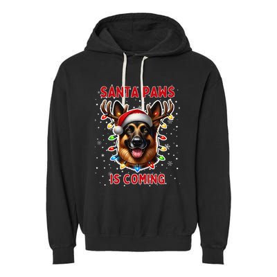 German Shepherd Christmas Ugly Sweater Funny Dog Lover Xmas Garment-Dyed Fleece Hoodie