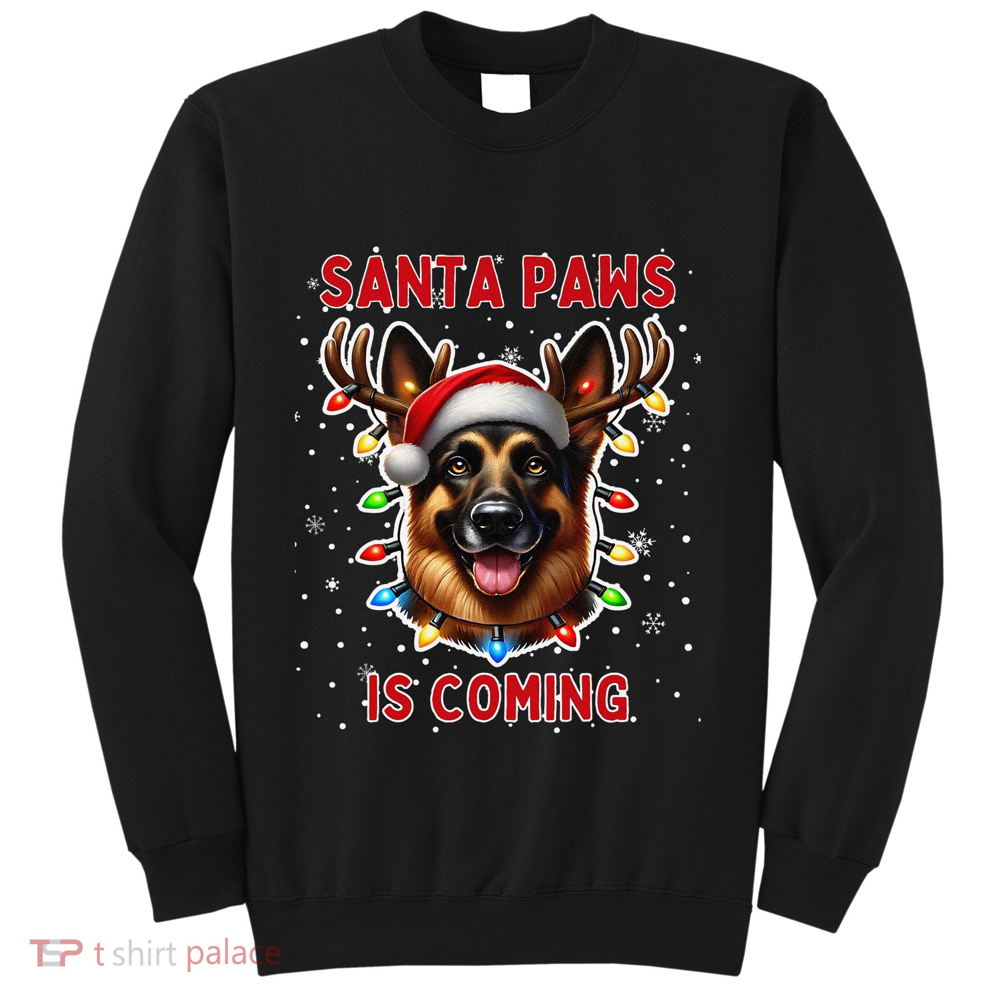German Shepherd Christmas Ugly Sweater Funny Dog Lover Xmas Sweatshirt