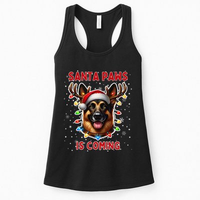 German Shepherd Christmas Ugly Sweater Funny Dog Lover Xmas Womens Tank Top