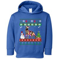 Ger Shepherd Christmas Lights Funny Xmas Dog Gift Toddler Hoodie