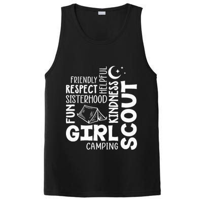 Girl Scout Camping Adventure Scout Troop Cookie Dealer PosiCharge Competitor Tank