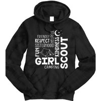 Girl Scout Camping Adventure Scout Troop Cookie Dealer Tie Dye Hoodie