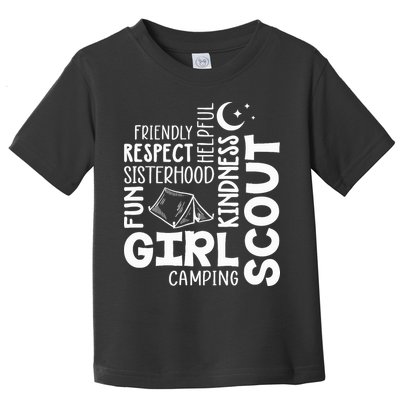 Girl Scout Camping Adventure Scout Troop Cookie Dealer Toddler T-Shirt