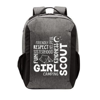 Girl Scout Camping Adventure Scout Troop Cookie Dealer Vector Backpack