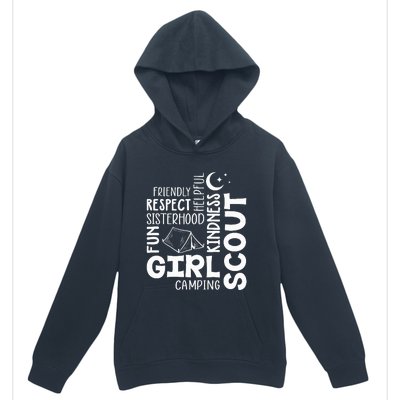 Girl Scout Camping Adventure Scout Troop Cookie Dealer Urban Pullover Hoodie