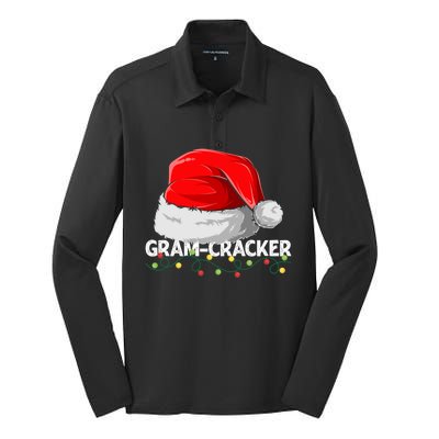 Gramcracker Santa Christmas Family Matching Pajamas Mama Gift Silk Touch Performance Long Sleeve Polo