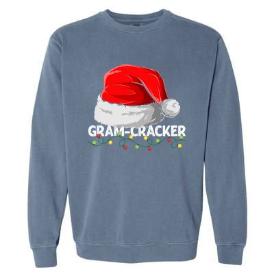 Gramcracker Santa Christmas Family Matching Pajamas Mama Gift Garment-Dyed Sweatshirt