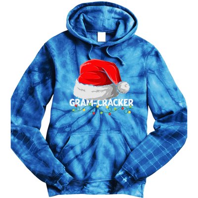 Gramcracker Santa Christmas Family Matching Pajamas Mama Gift Tie Dye Hoodie