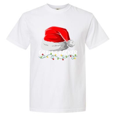 Gramcracker Santa Christmas Family Matching Pajamas Mama Gift Garment-Dyed Heavyweight T-Shirt