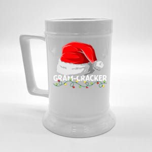 Gramcracker Santa Christmas Family Matching Pajamas Mama Gift Beer Stein