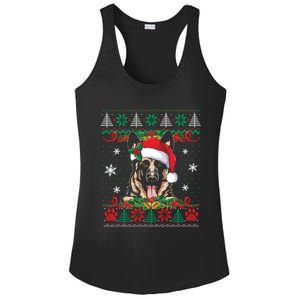 Ger Shepherd Christmas Santa Ugly Sweater Dog Lover Xmas Gift Ladies PosiCharge Competitor Racerback Tank