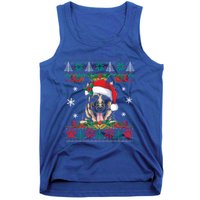 Ger Shepherd Christmas Santa Ugly Sweater Dog Lover Xmas Gift Tank Top