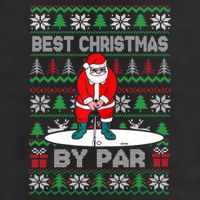 Golf Santa Claus Best Christmas By Par Hat