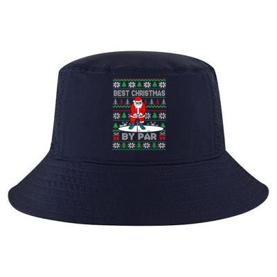 Golf Santa Claus Best Christmas By Par Cool Comfort Performance Bucket Hat