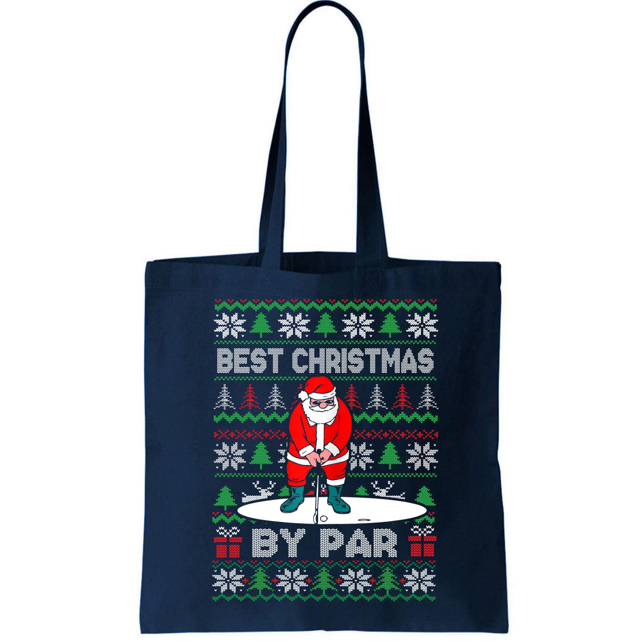 Golf Santa Claus Best Christmas By Par Bag