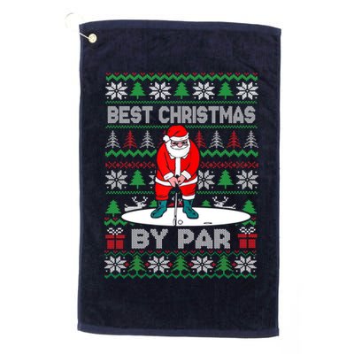 Golf Santa Claus Best Christmas By Par Golf Towel